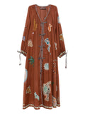 LAURENCE TIE FRONT SHIRTDRESS