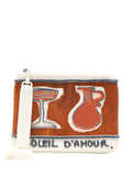 SOLEIL D`AMOUR PATCH ZIP POUCH