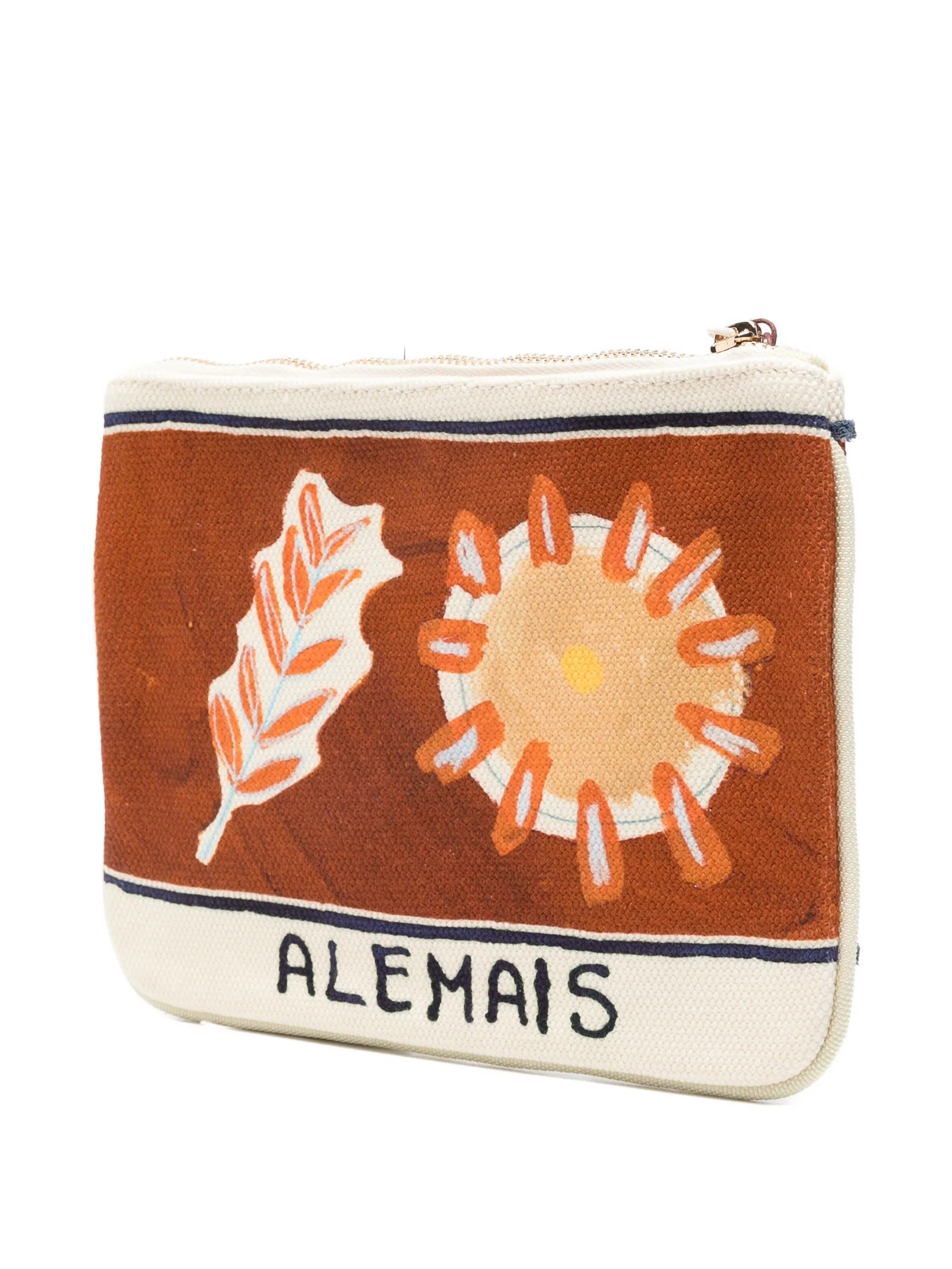 SOLEIL D`AMOUR PATCH ZIP POUCH