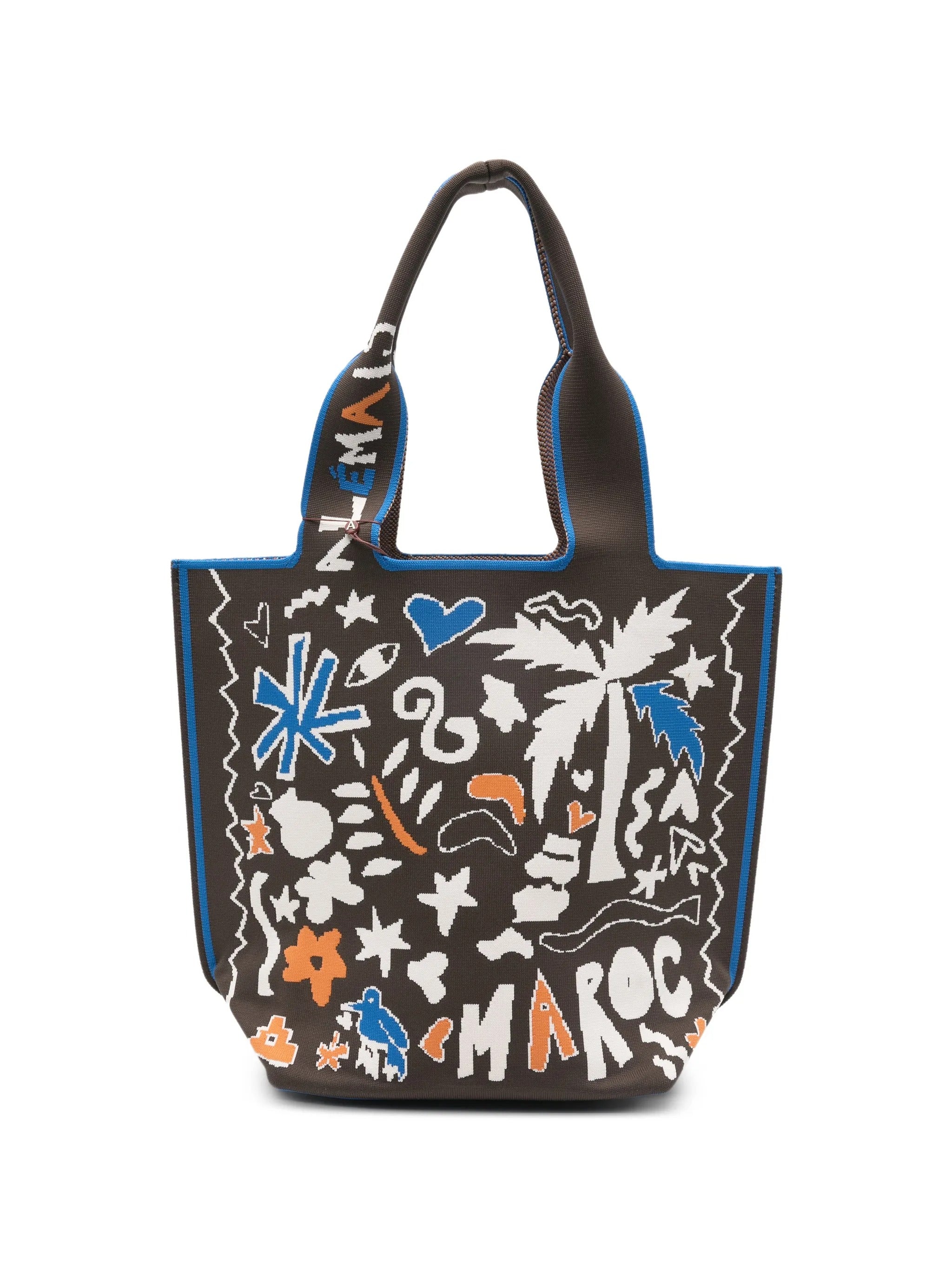MAROC JACQUARD SHOPPER TOTE