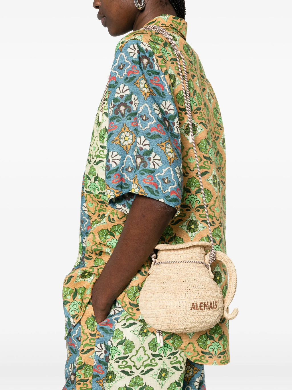 MICHELLE RAFFIA JUG CROSSBODY