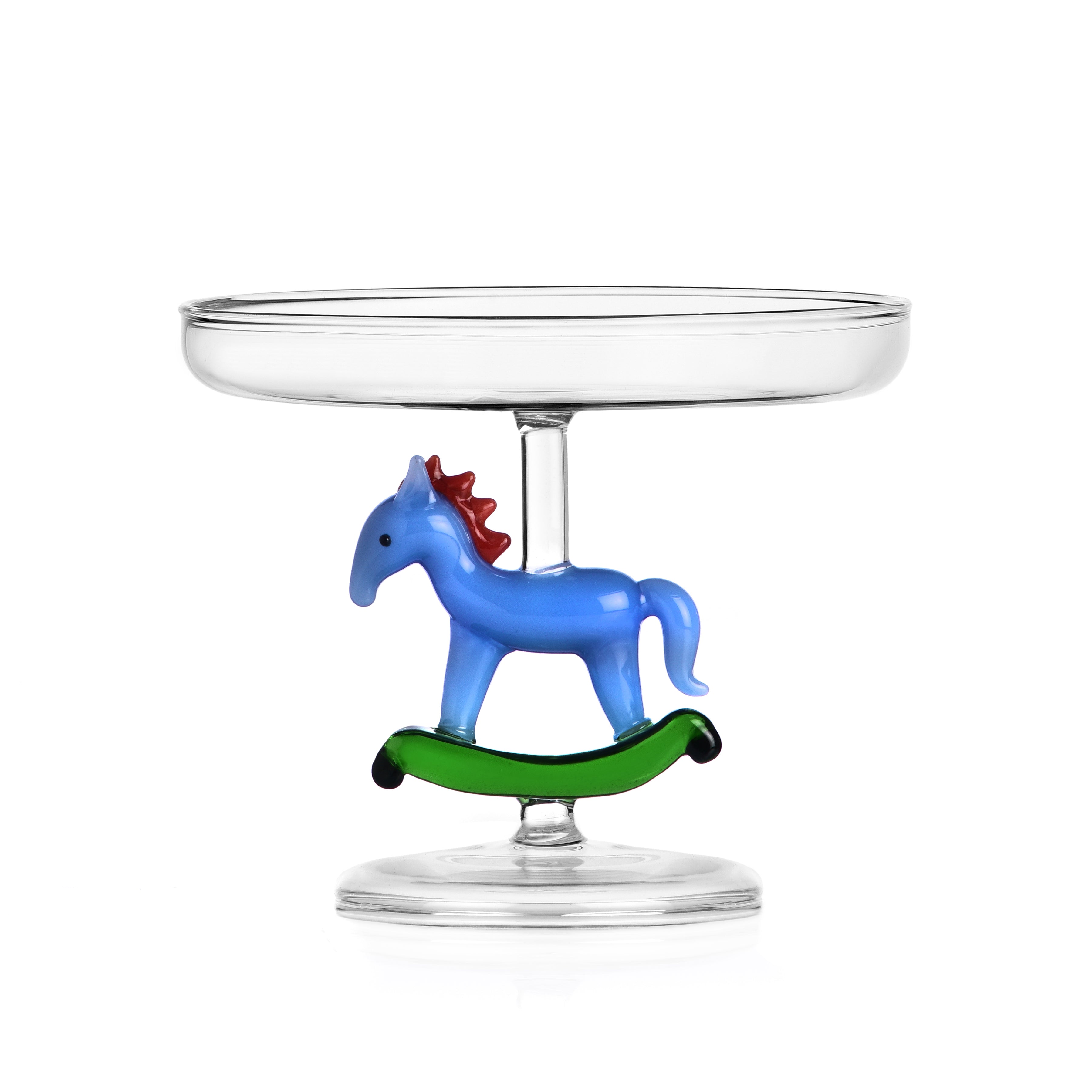 SCHIACCIANOCI Footed plate rocking horse