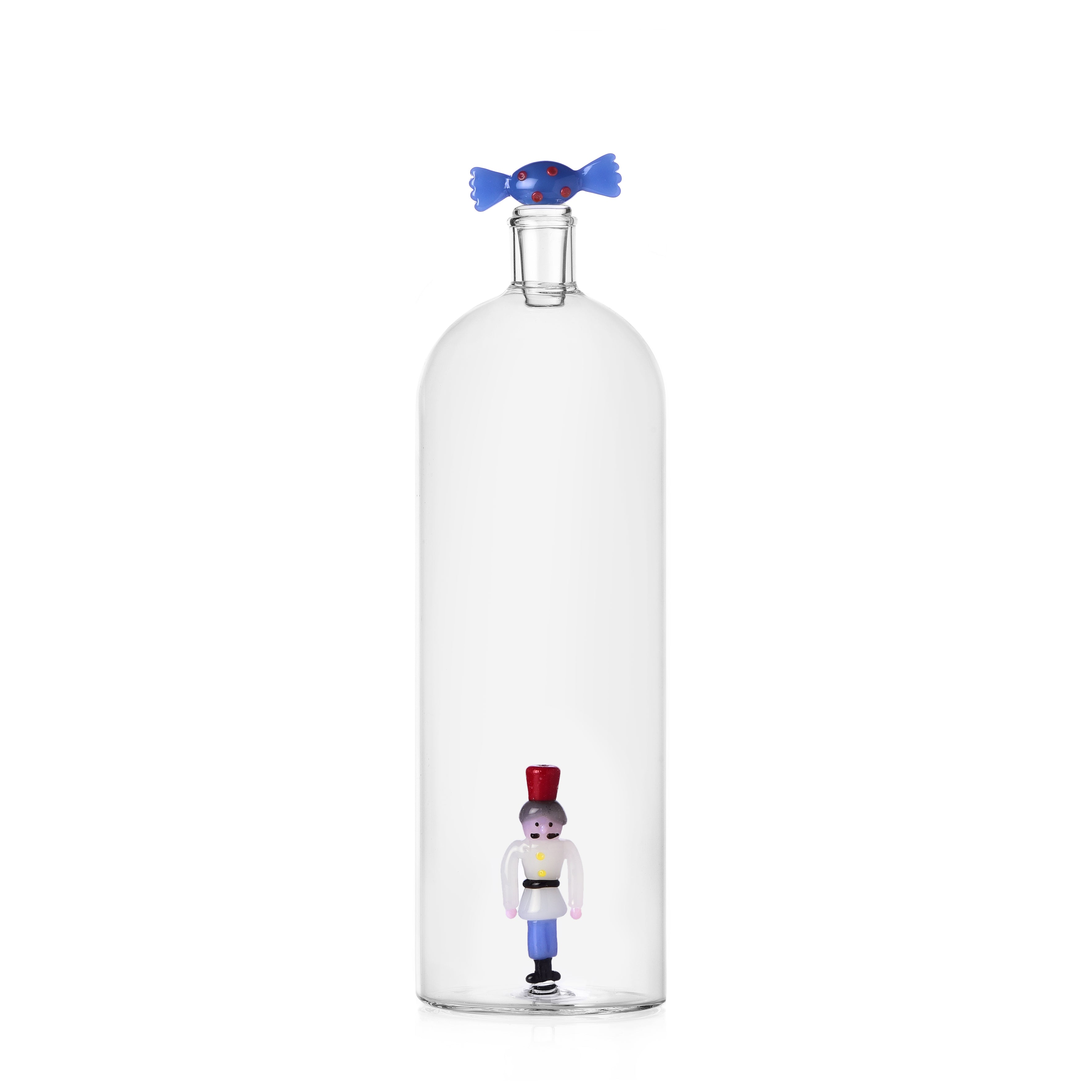 SCHIACCIANOCI Bottle blue candy&soldier