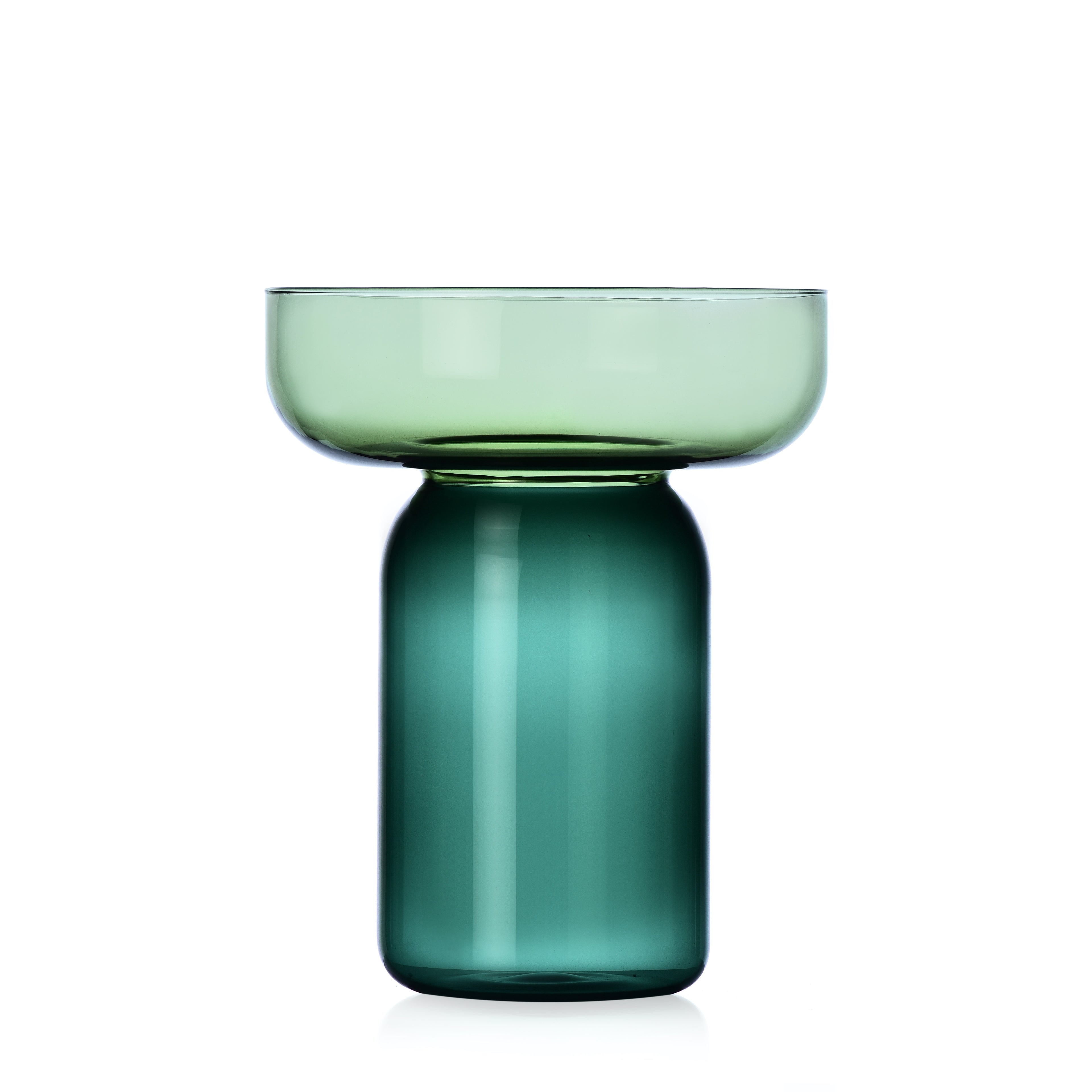 AURA Cylinder vase green-petrol