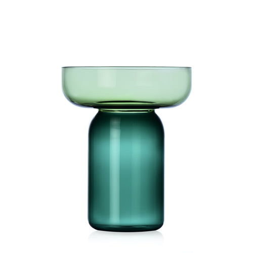 AURA Cylinder vase green-petrol