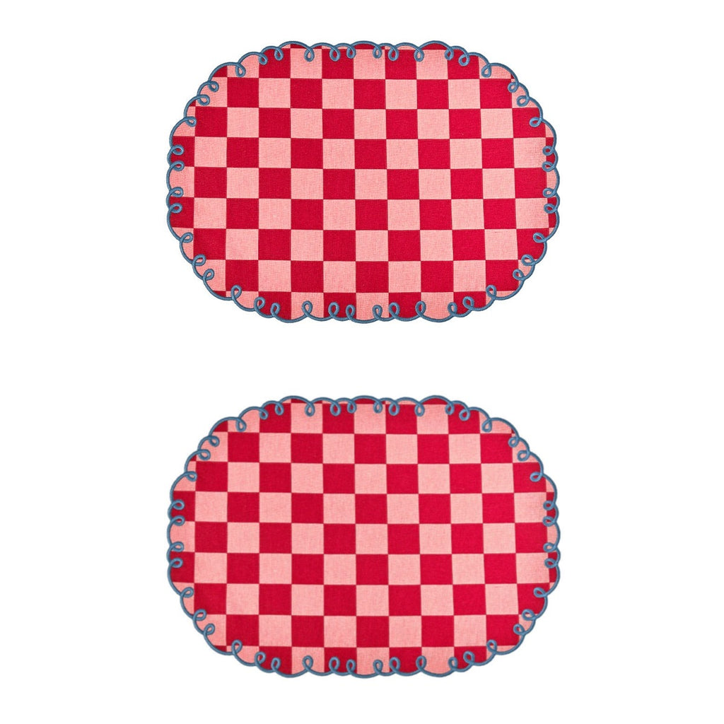 SET 2 TOV 48X35 ROSA/BORDE BOR AZZURRO