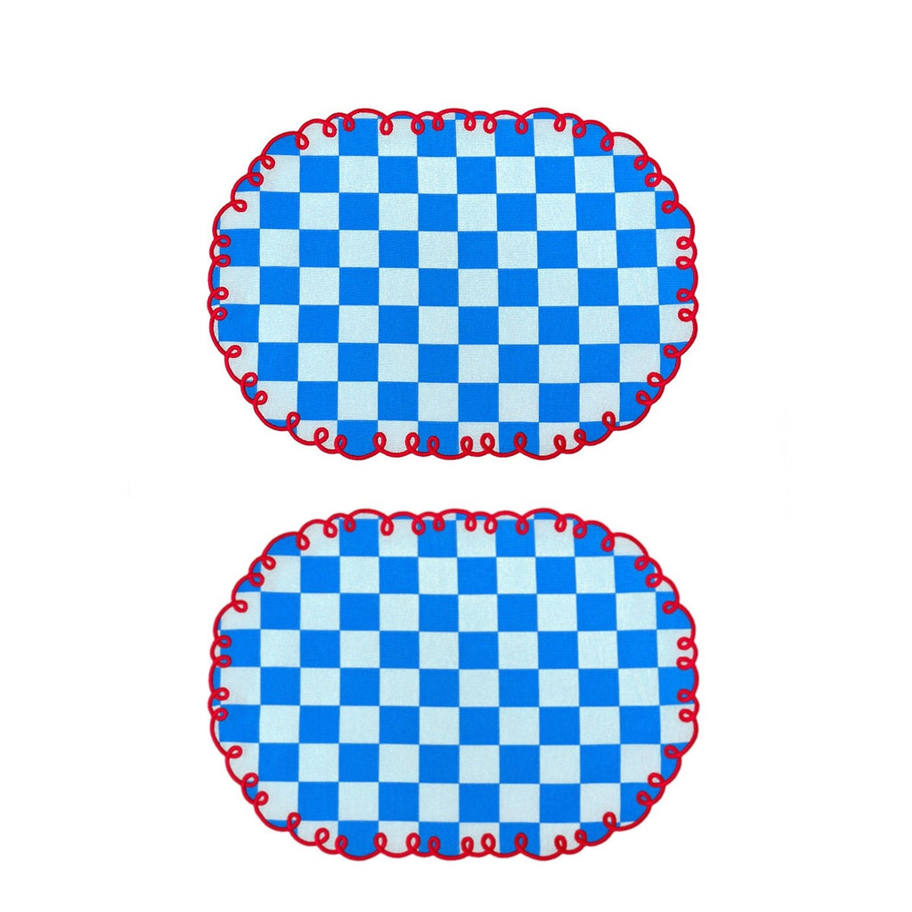 SET 2 TOV 48X35 AZZURRO/BLU BOR ROSSO