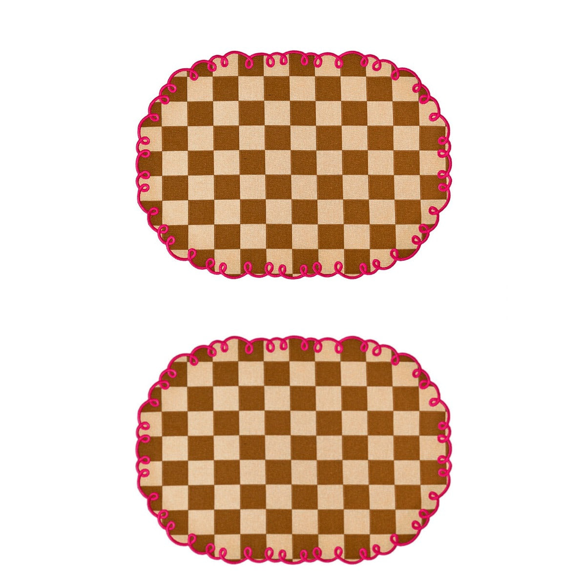 SET 2 TOV 48X35 BEIGE/MARRO BOR FUCSIA