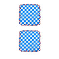 SET 2 TOV.LI 45X45 AZZURRO/BLU BOR ROSSO