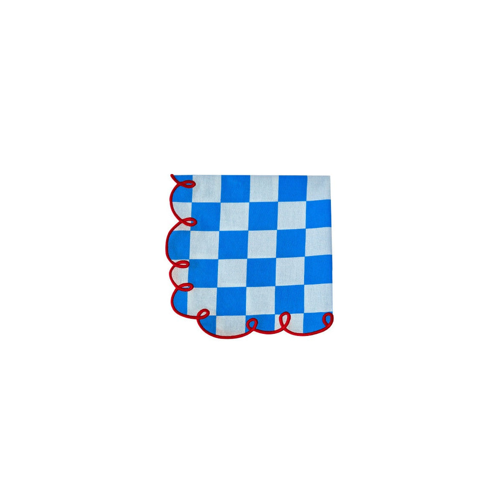 SET 2 TOV.LI 45X45 AZZURRO/BLU BOR ROSSO