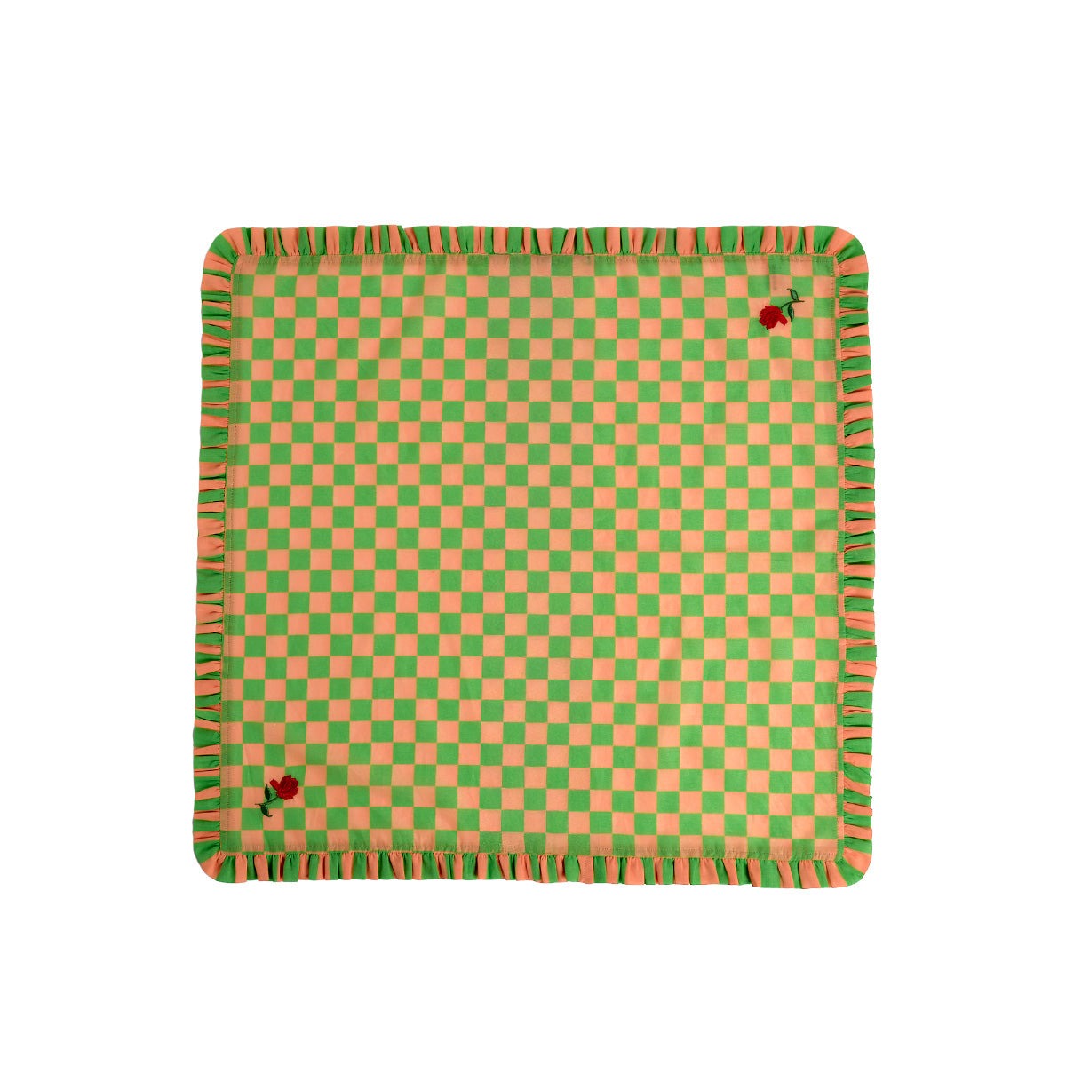 TOVAGLIAETTA 53X53 RICAMO ROSE