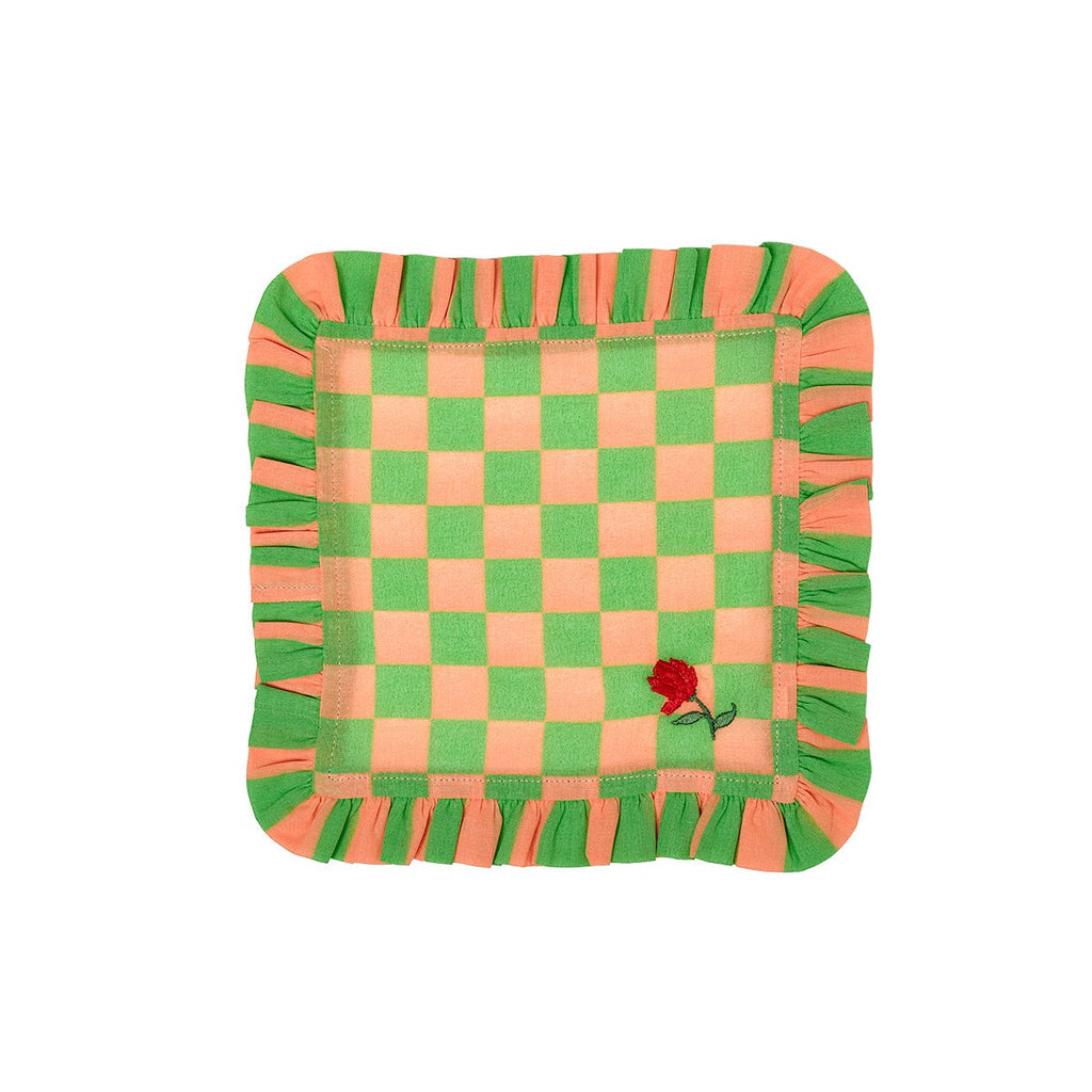 SET 2 TOV TESSUTO 20X20 CON RICAMO