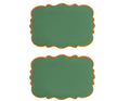 SET 2 TOV.TE VERDE 33X48 BORDO ARANCIO