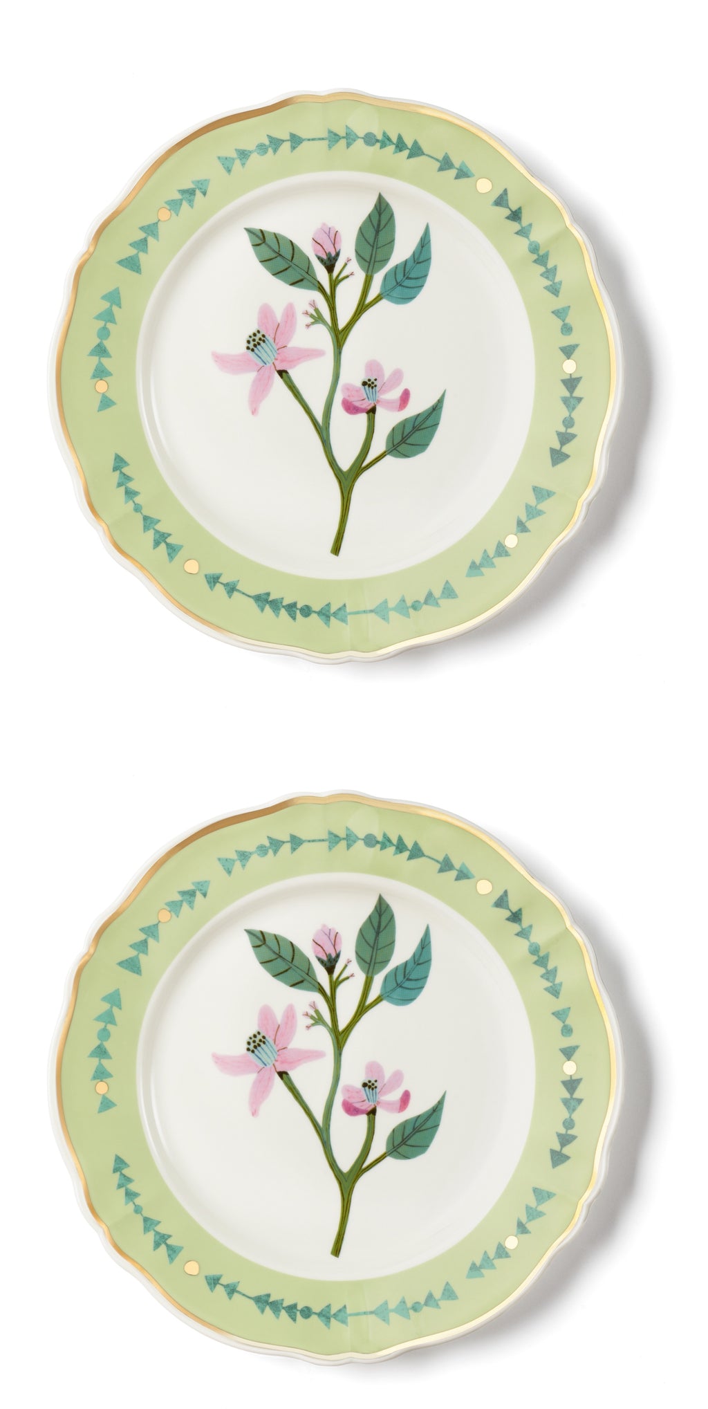 Set 2 pz. - PIATTO PIANO CM.26,5 CLEMATIDE