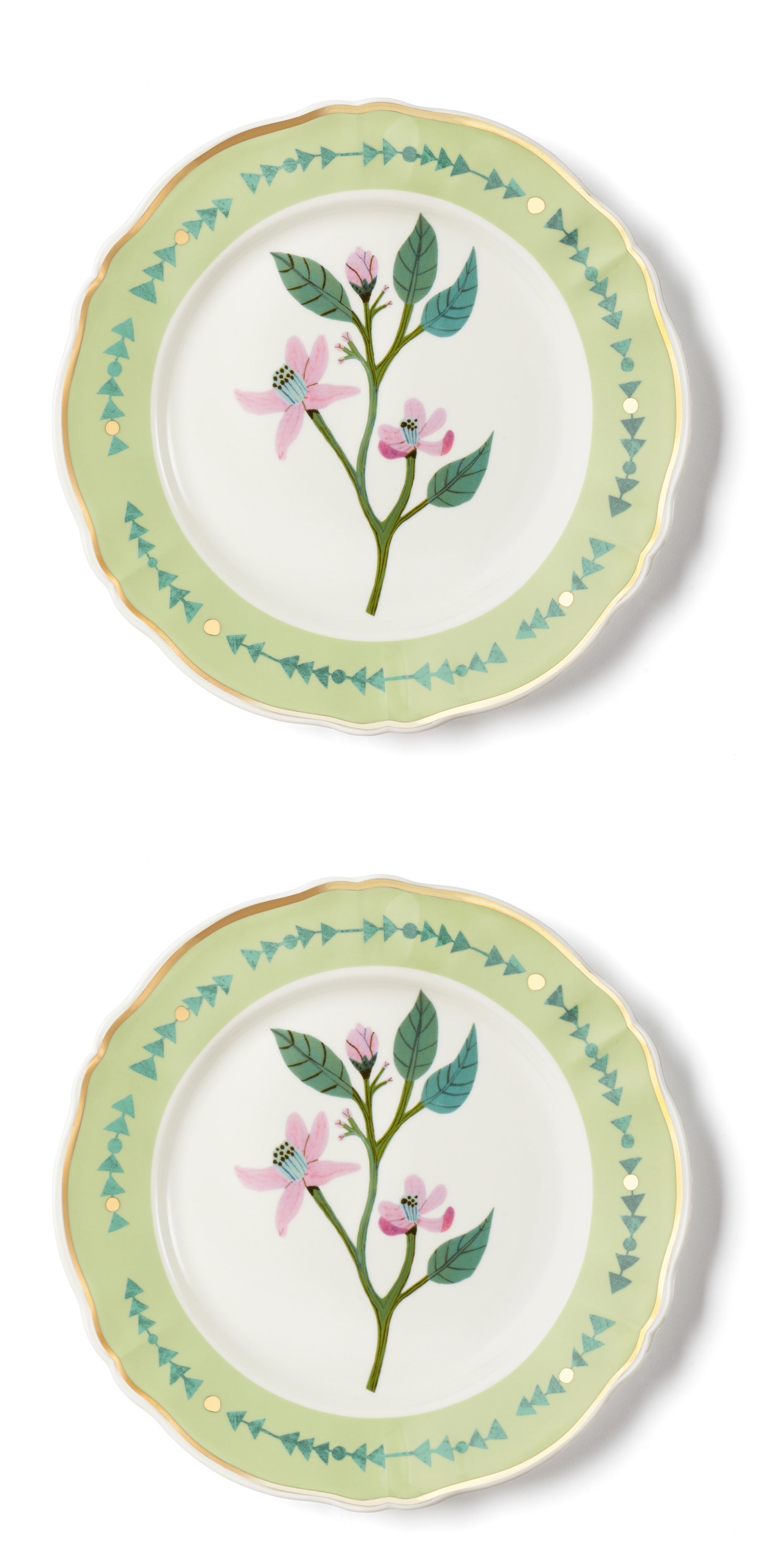 Set 2 pz. - PIATTO PIANO CM.26,5 CLEMATIDE