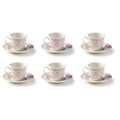 Set 6 pz. - TAZZA THE` C/P ROSE PINK