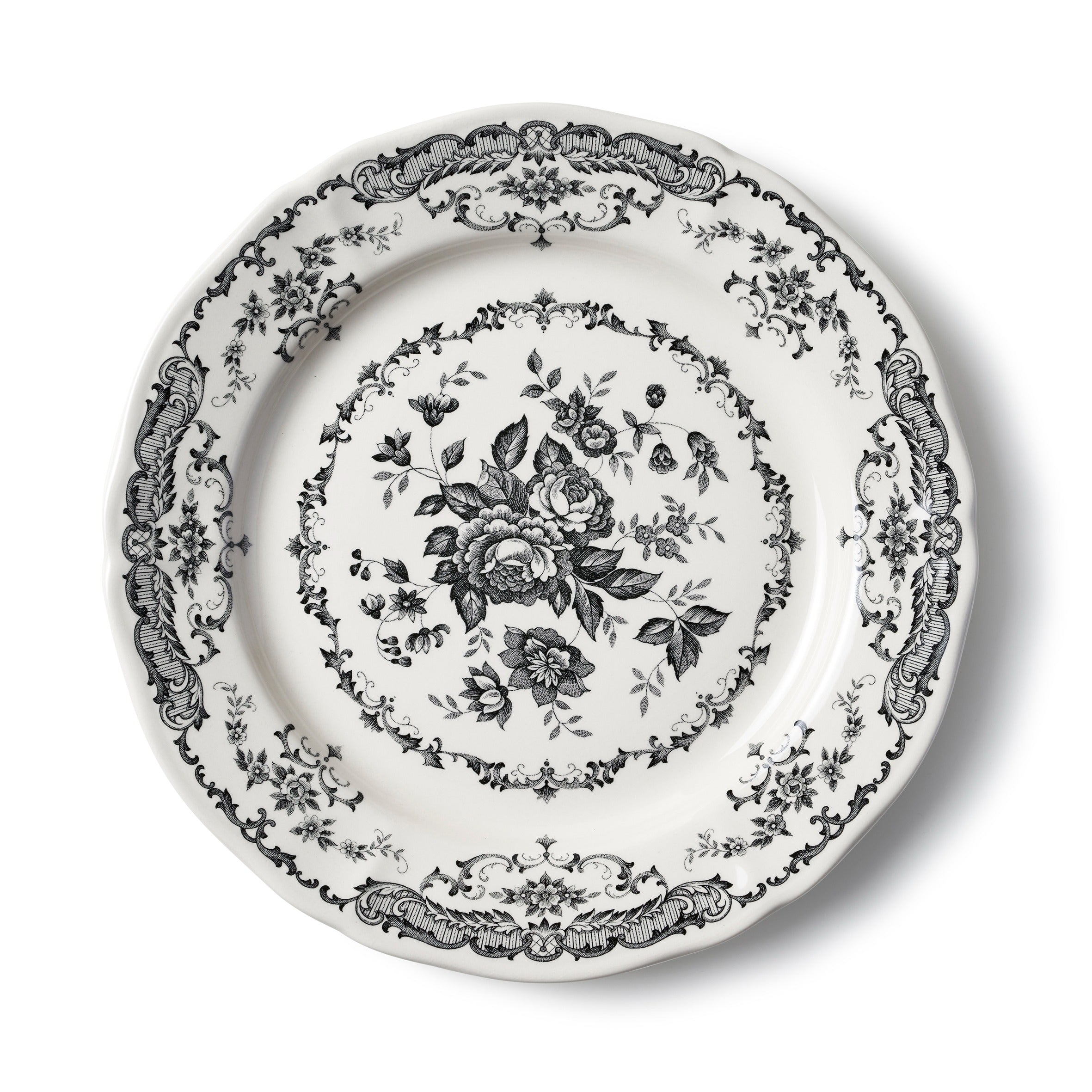 Set 2 pz. - VASSOIO TONDO CM.30,9 ROSE BLACK