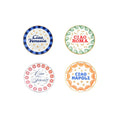 SET 4 PZ. - PIATTINO 15 CM - CIAO VENEZIA, ROMA, FIRENZE, NAPOLI
