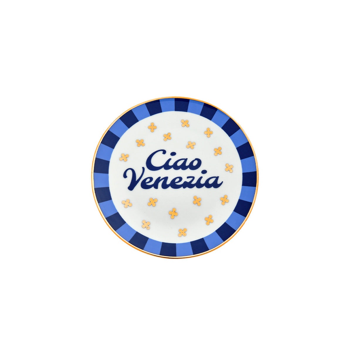 SET 4 PZ. - PIATTINO 15 CM - CIAO VENEZIA, ROMA, FIRENZE, NAPOLI