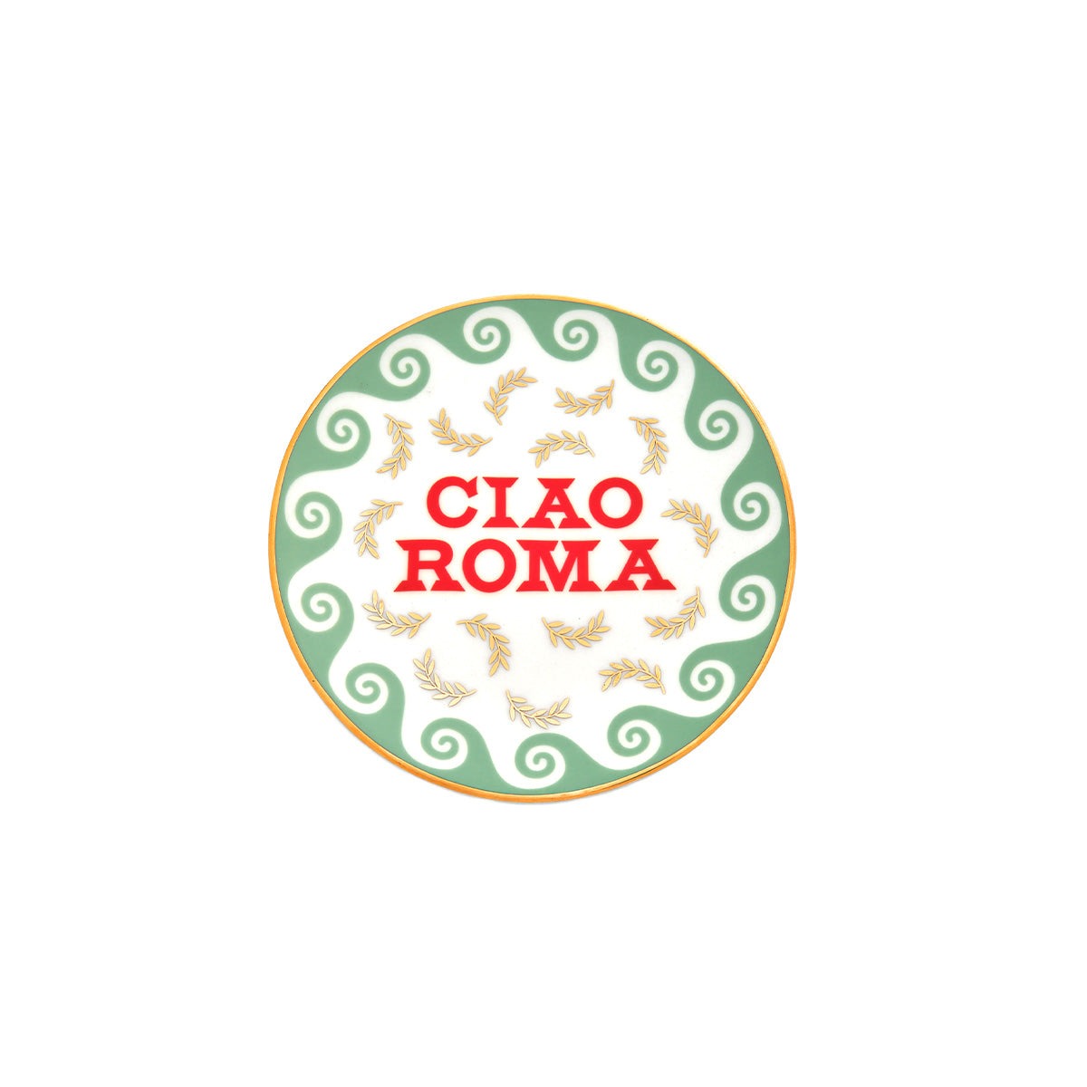 SET 4 PZ. - PIATTINO 15 CM - CIAO VENEZIA, ROMA, FIRENZE, NAPOLI