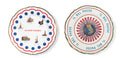SET 2 PZ. - PIATTO PIANO 26,5 CM - MONUMENTI, ITALIA