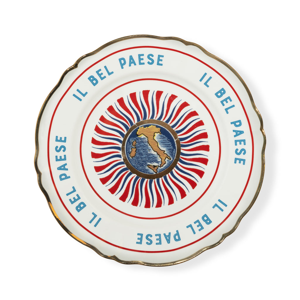 SET 2 PZ. - PIATTO PIANO 26,5 CM - MONUMENTI, ITALIA