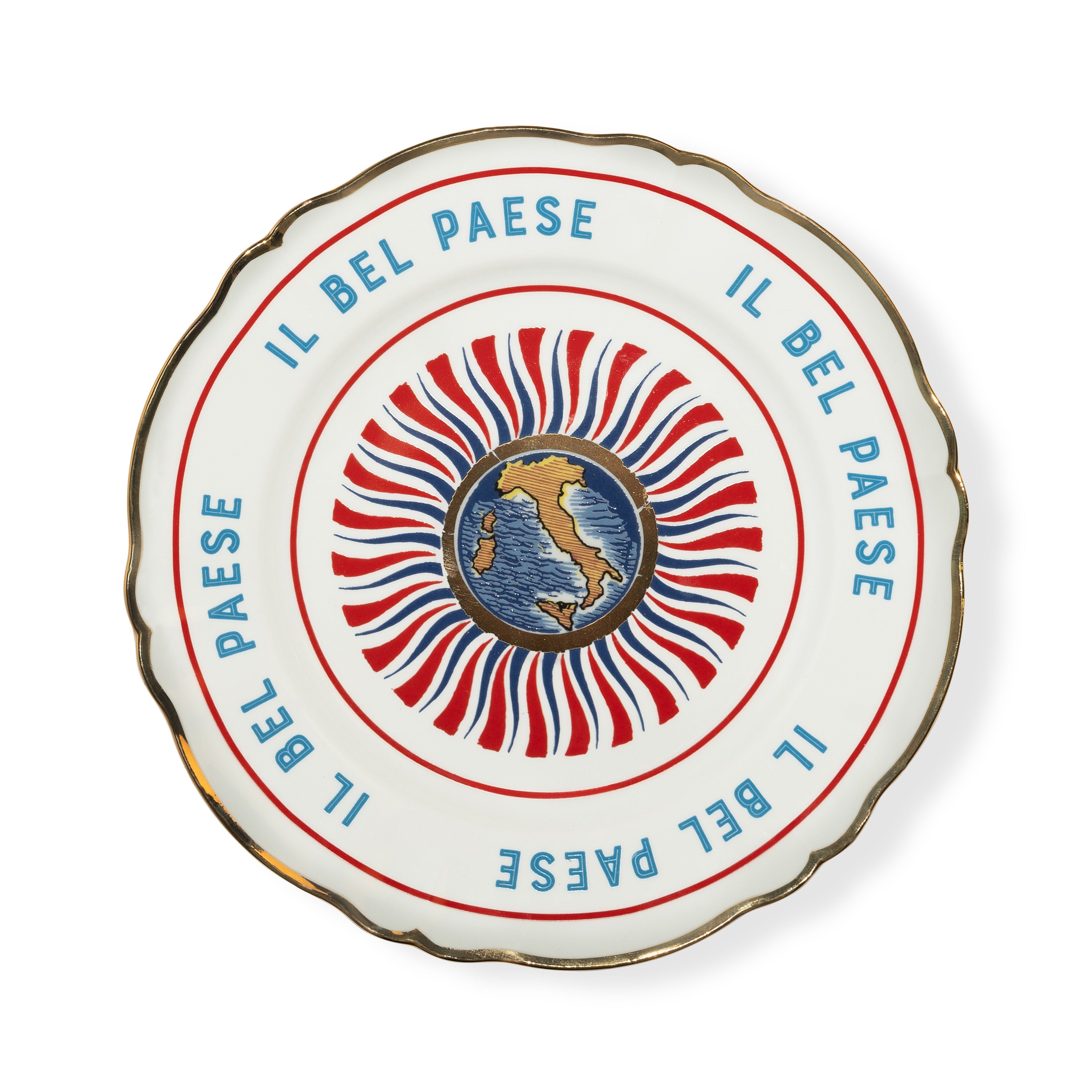 SET 2 PZ. - PIATTO PIANO 26,5 CM - MONUMENTI, ITALIA