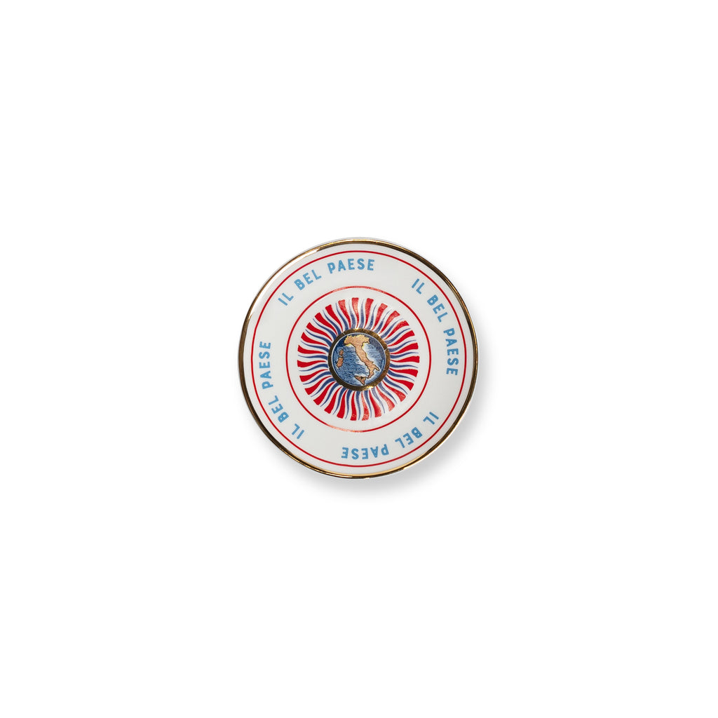 SET 4 PZ. - PIATTINO CM. 15 - MONUMENTI, ITALIA, SIRENETTA, DAVID