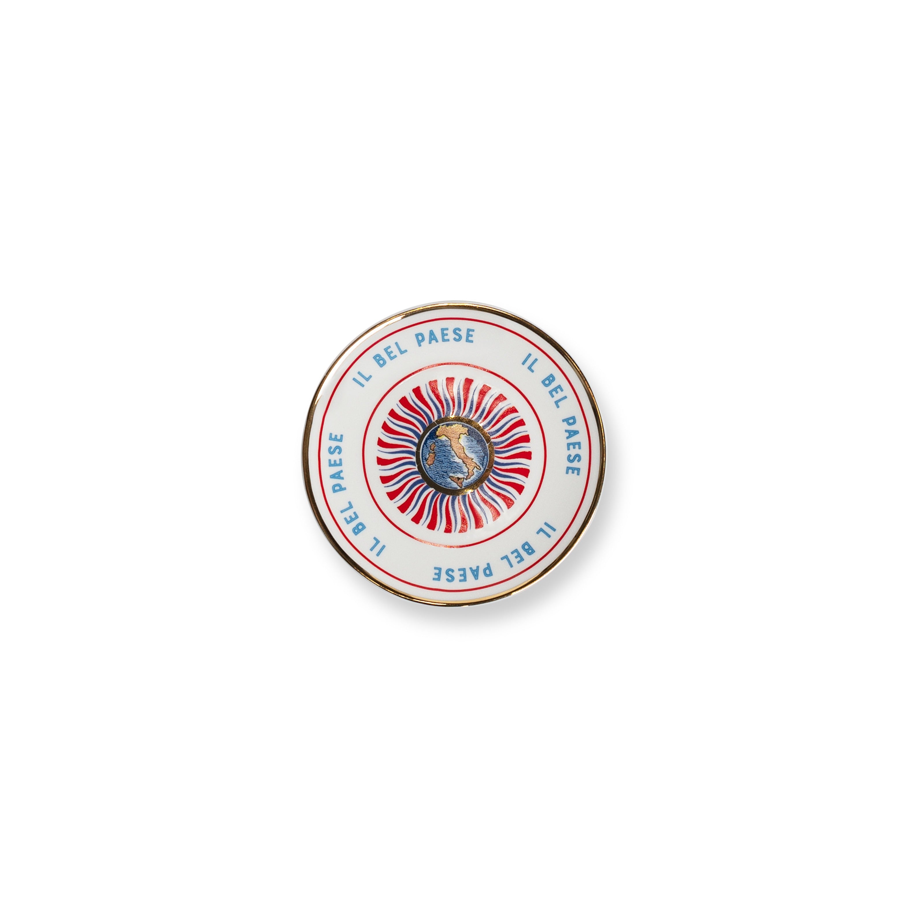 SET 4 PZ. - PIATTINO CM. 15 - MONUMENTI, ITALIA, SIRENETTA, DAVID