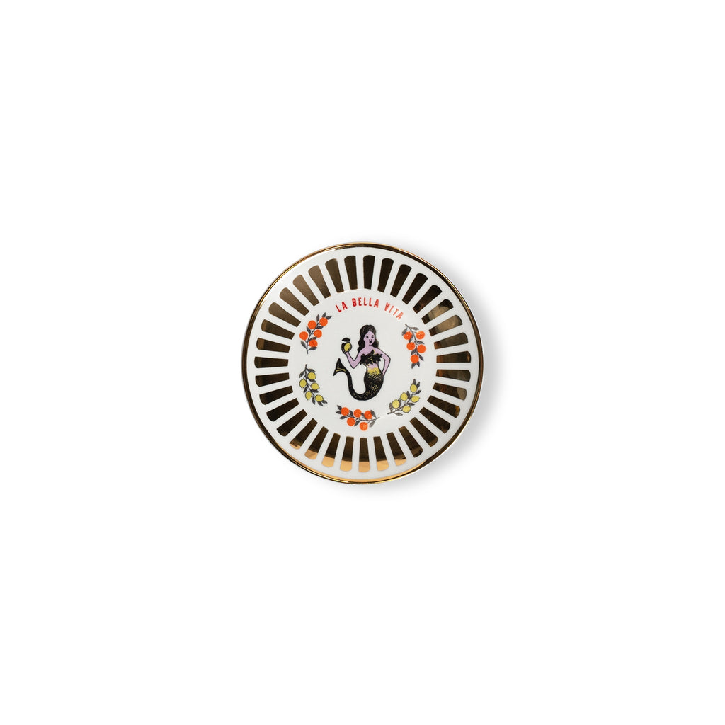 SET 4 PZ. - PIATTINO CM. 15 - MONUMENTI, ITALIA, SIRENETTA, DAVID