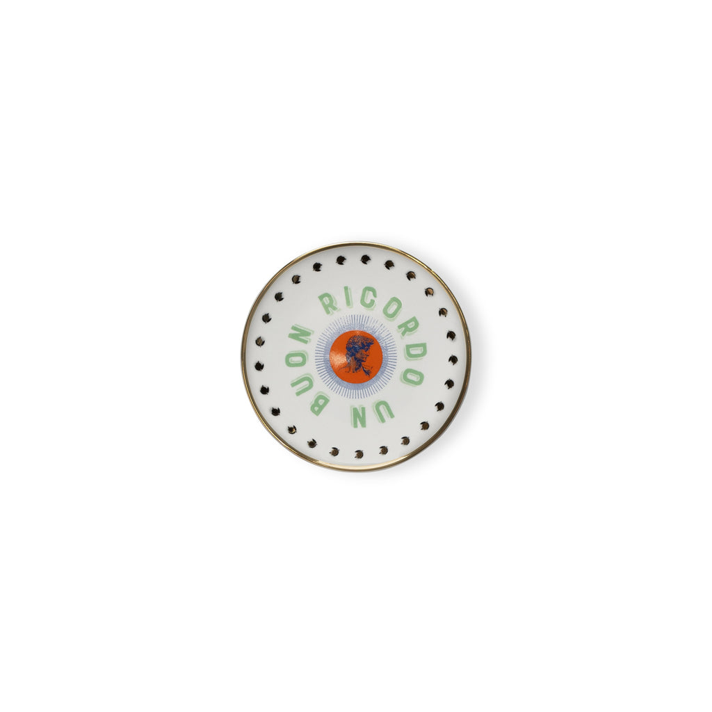 SET 4 PZ. - PIATTINO CM. 15 - MONUMENTI, ITALIA, SIRENETTA, DAVID