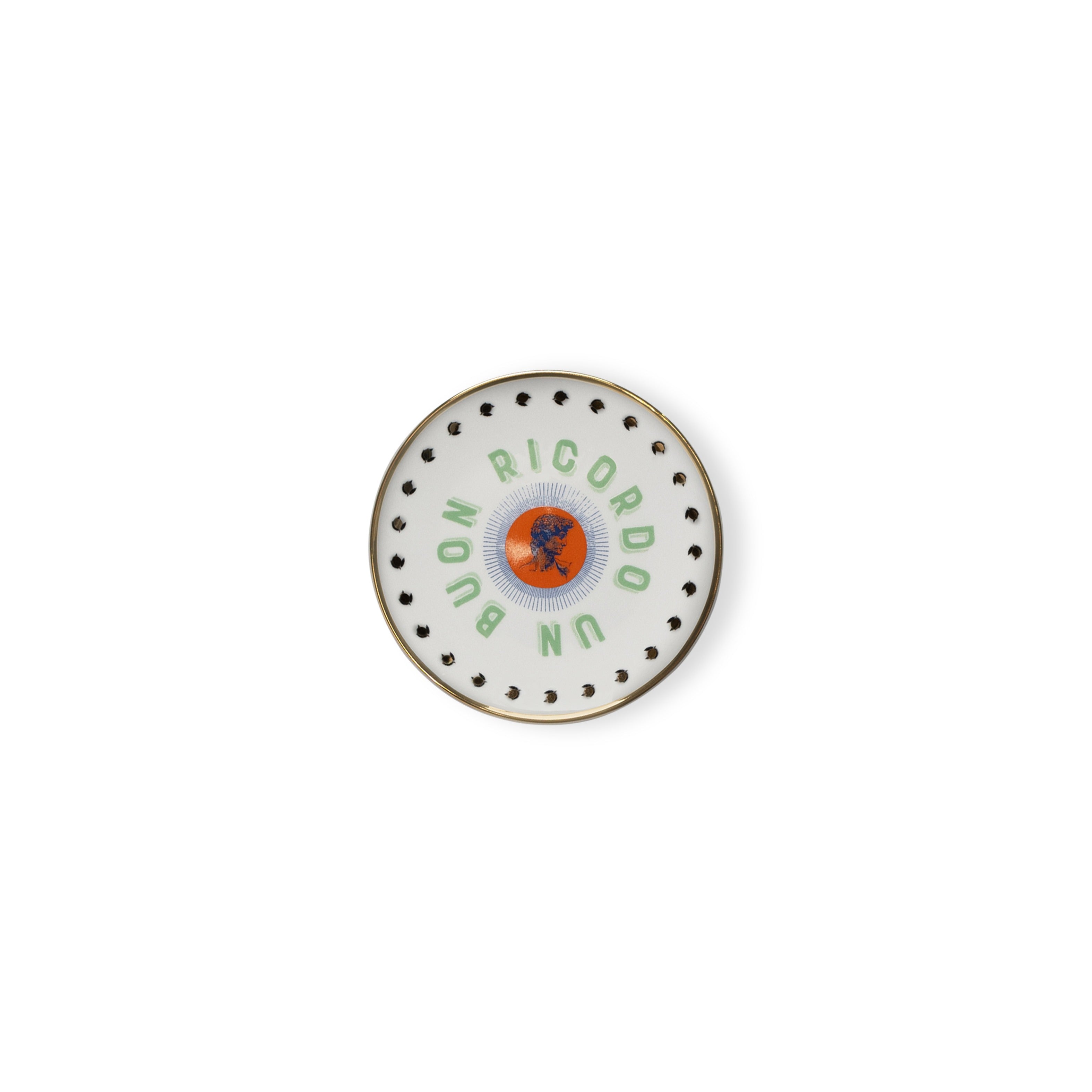 SET 4 PZ. - PIATTINO CM. 15 - MONUMENTI, ITALIA, SIRENETTA, DAVID