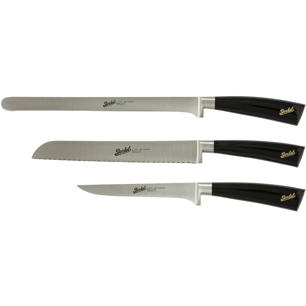 ELEGANCE HAM SET OF 3 KNIVES BLACK