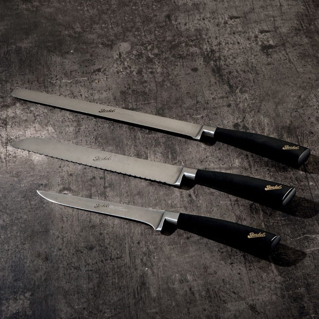 ELEGANCE HAM SET OF 3 KNIVES BLACK