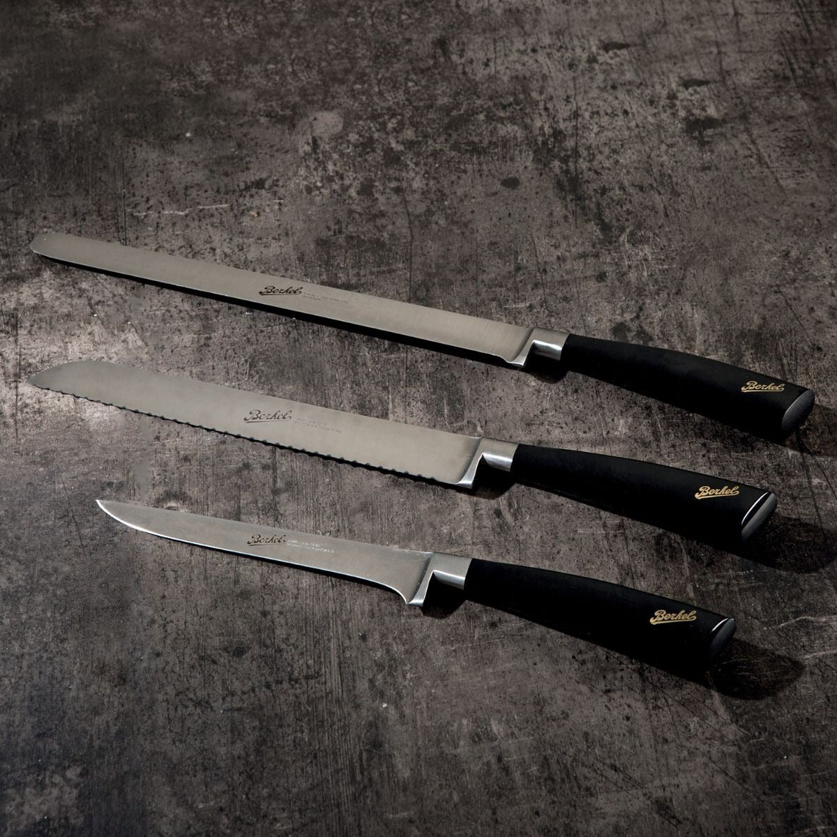 ELEGANCE HAM SET OF 3 KNIVES BLACK