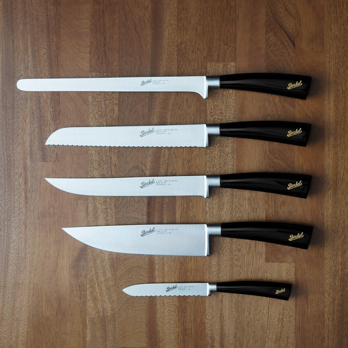 ELEGANCE CHEF SET OF 5 KNIVES BLACK