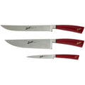 ELEGANCE CHEF SET OF 3 KNIVES RED