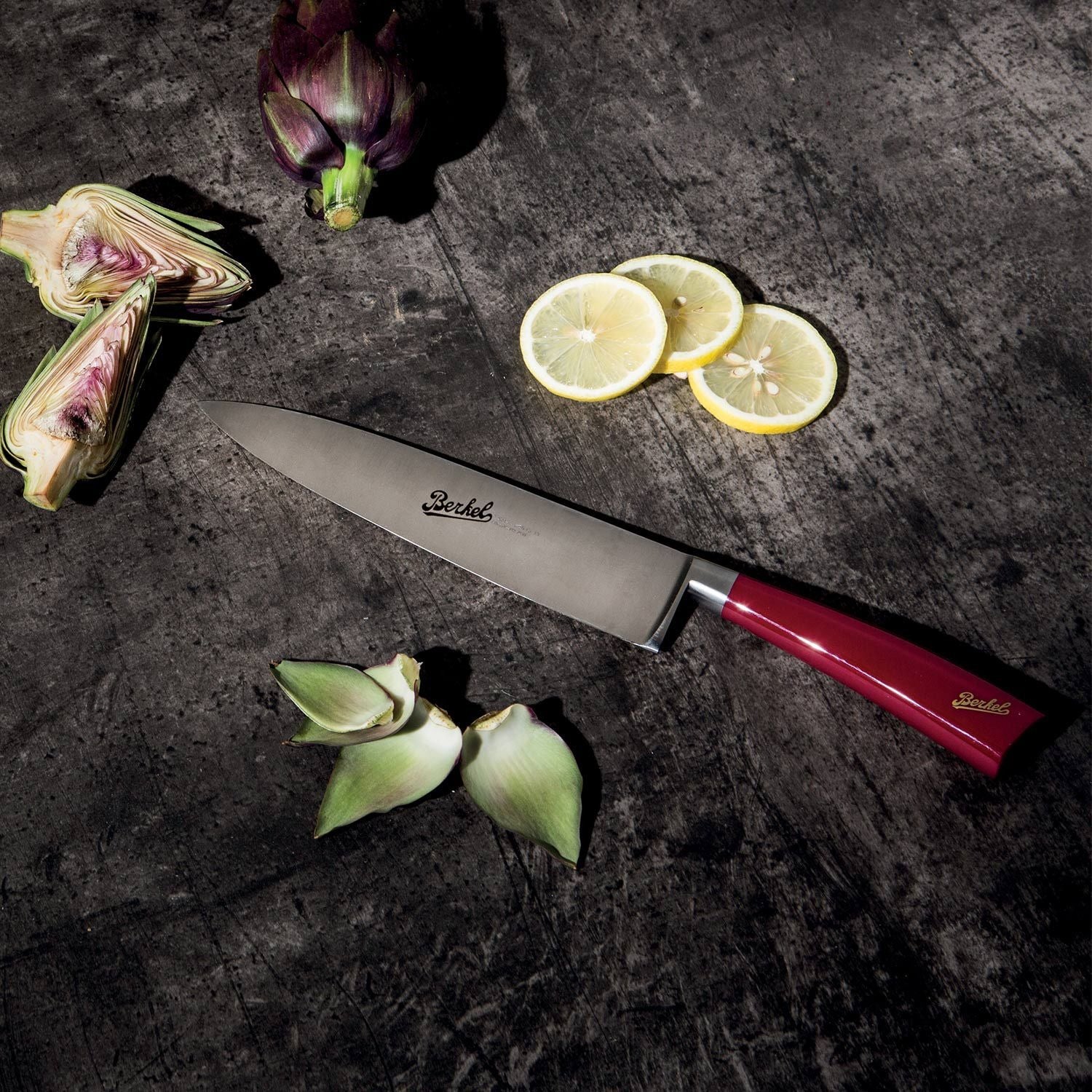 ELEGANCE CHEF SET OF 3 KNIVES RED