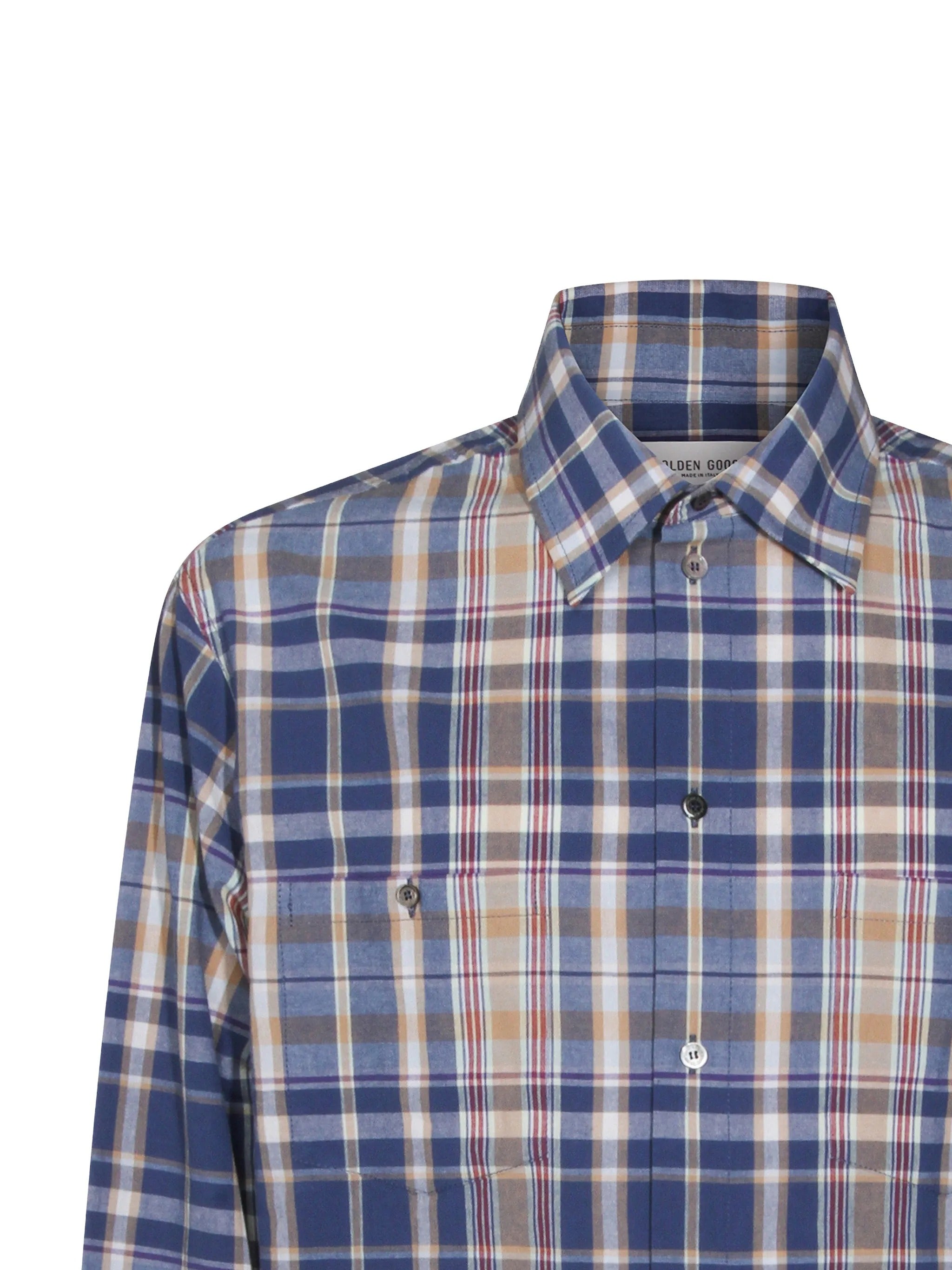 JOURNEY M`S OVER SHIRT PERSIS WITH PATCH POCKETS CHECK COTTON