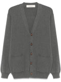 GOLDEN M`S KNIT CARDIGAN COTTON WITH LOGO