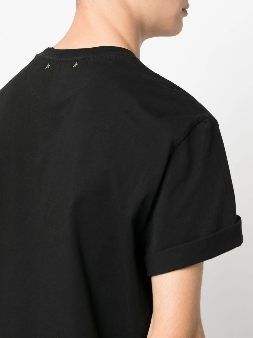 GOLDEN M`S REGULAR T-SHIRT DISTRESSED COTTON JERSEY