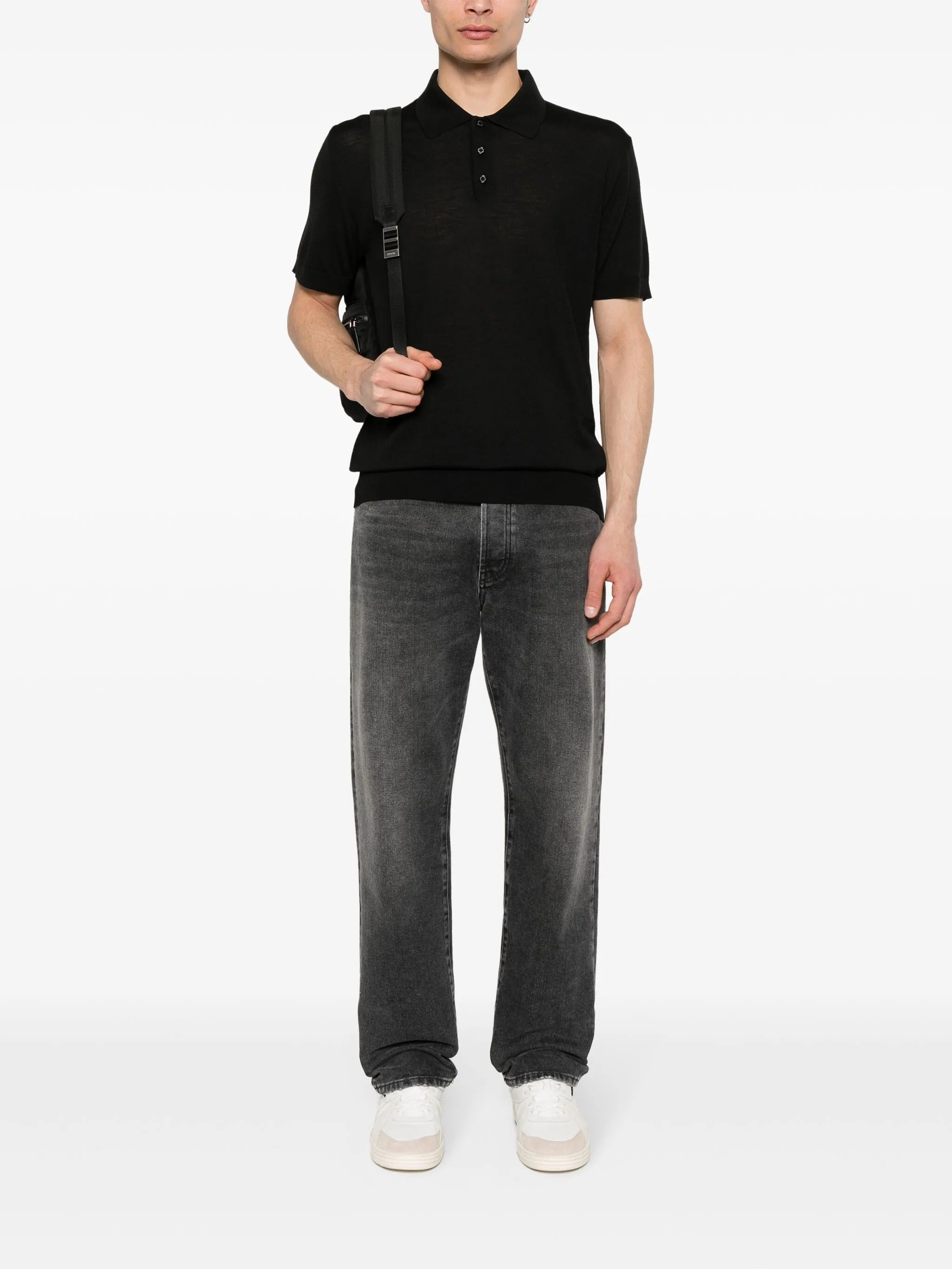 GOLDEN M`S POLO KNIT SHORT SLEEVES MERINO WOOL