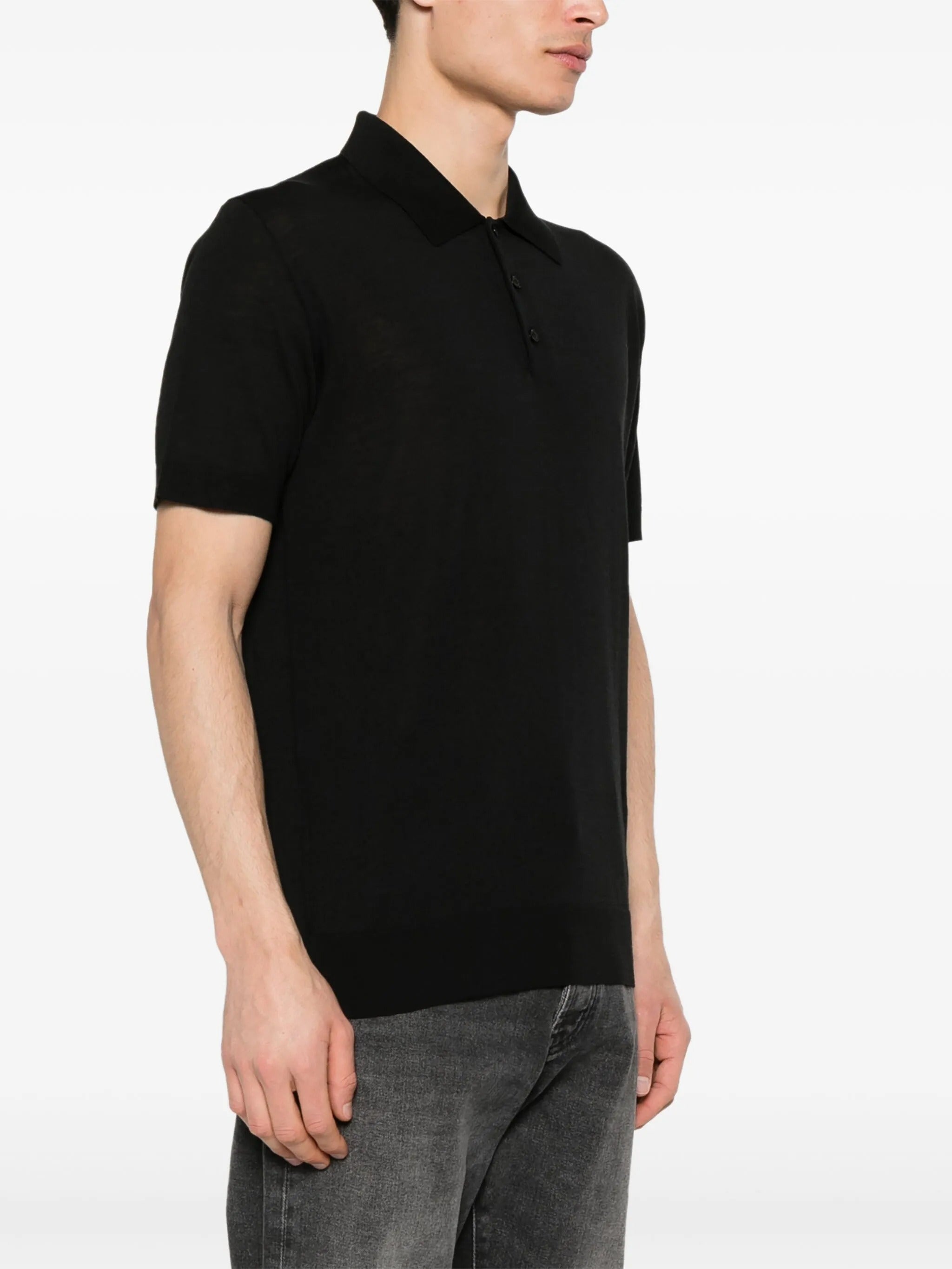 GOLDEN M`S POLO KNIT SHORT SLEEVES MERINO WOOL