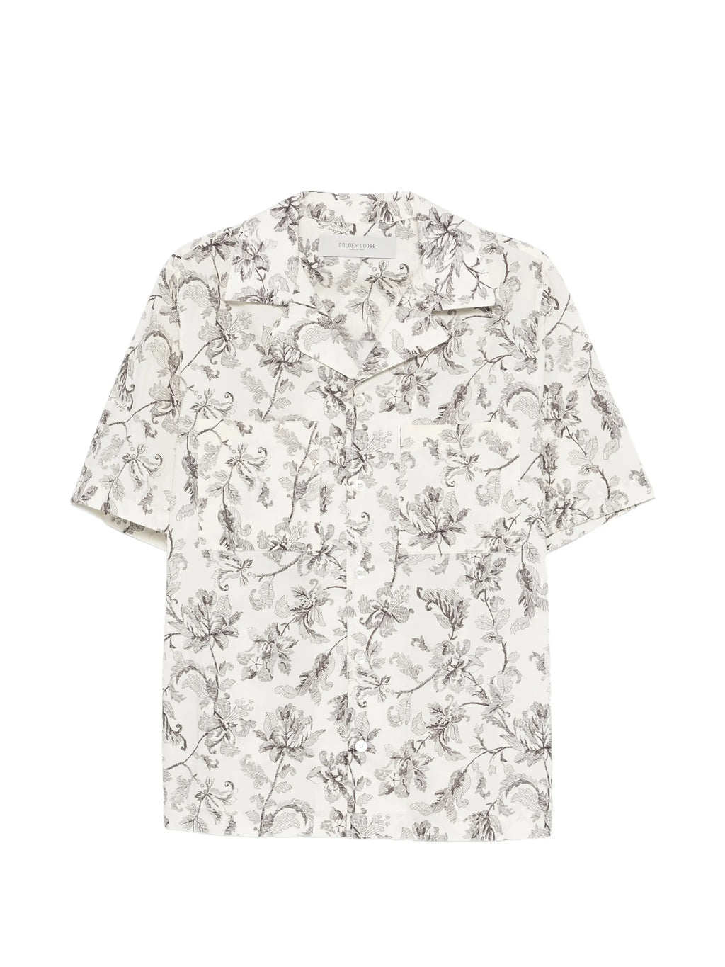 JOURNEY M`S SHORT SLEEVES BOXY SHIRT PASIFAE PRINTED COTTON