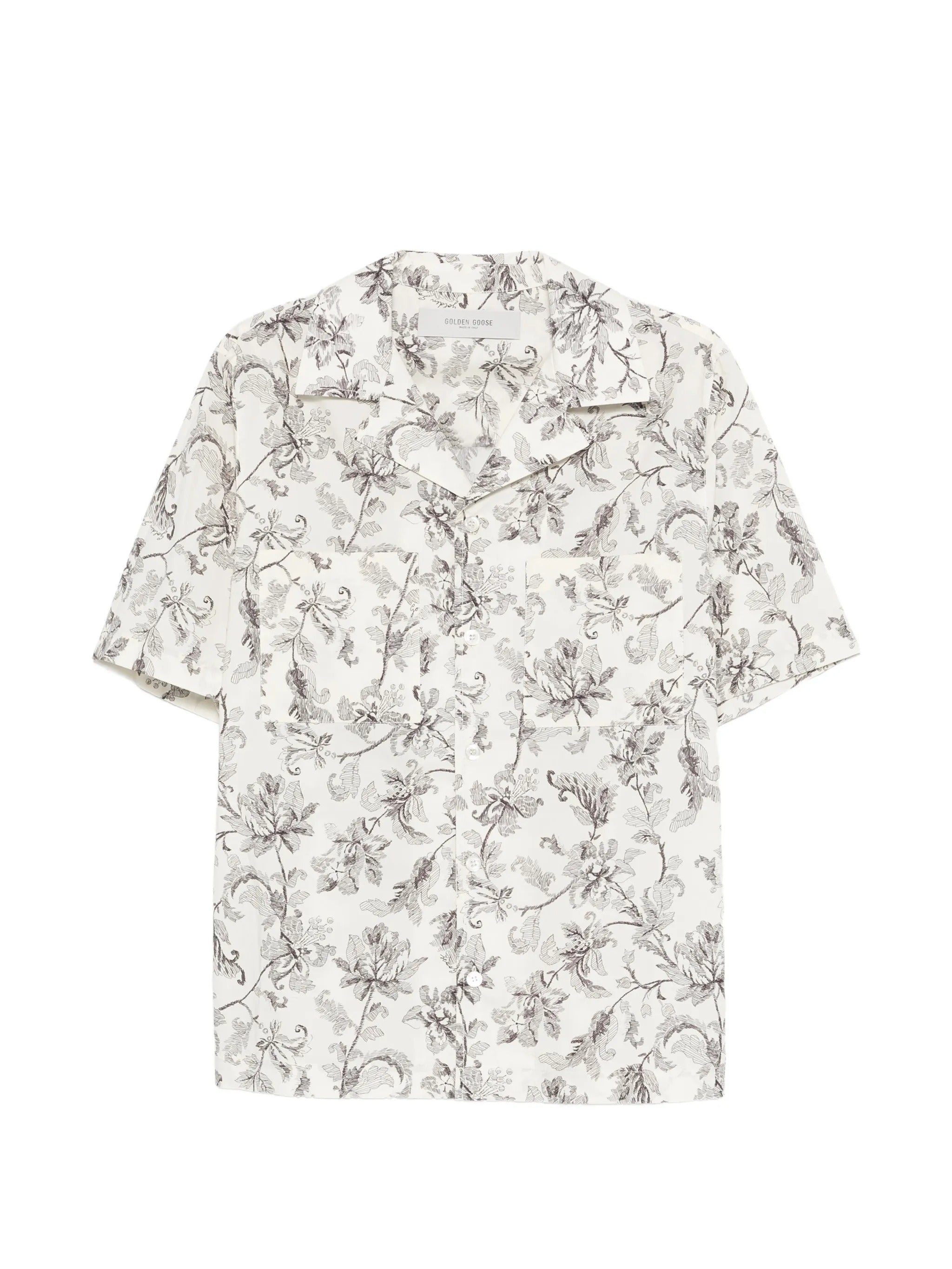 JOURNEY M`S SHORT SLEEVES BOXY SHIRT PASIFAE PRINTED COTTON