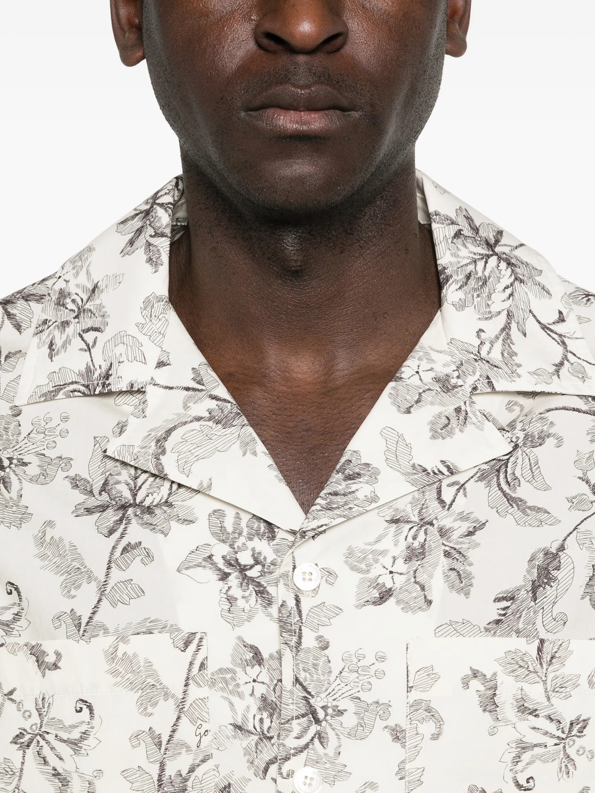 JOURNEY M`S SHORT SLEEVES BOXY SHIRT PASIFAE PRINTED COTTON