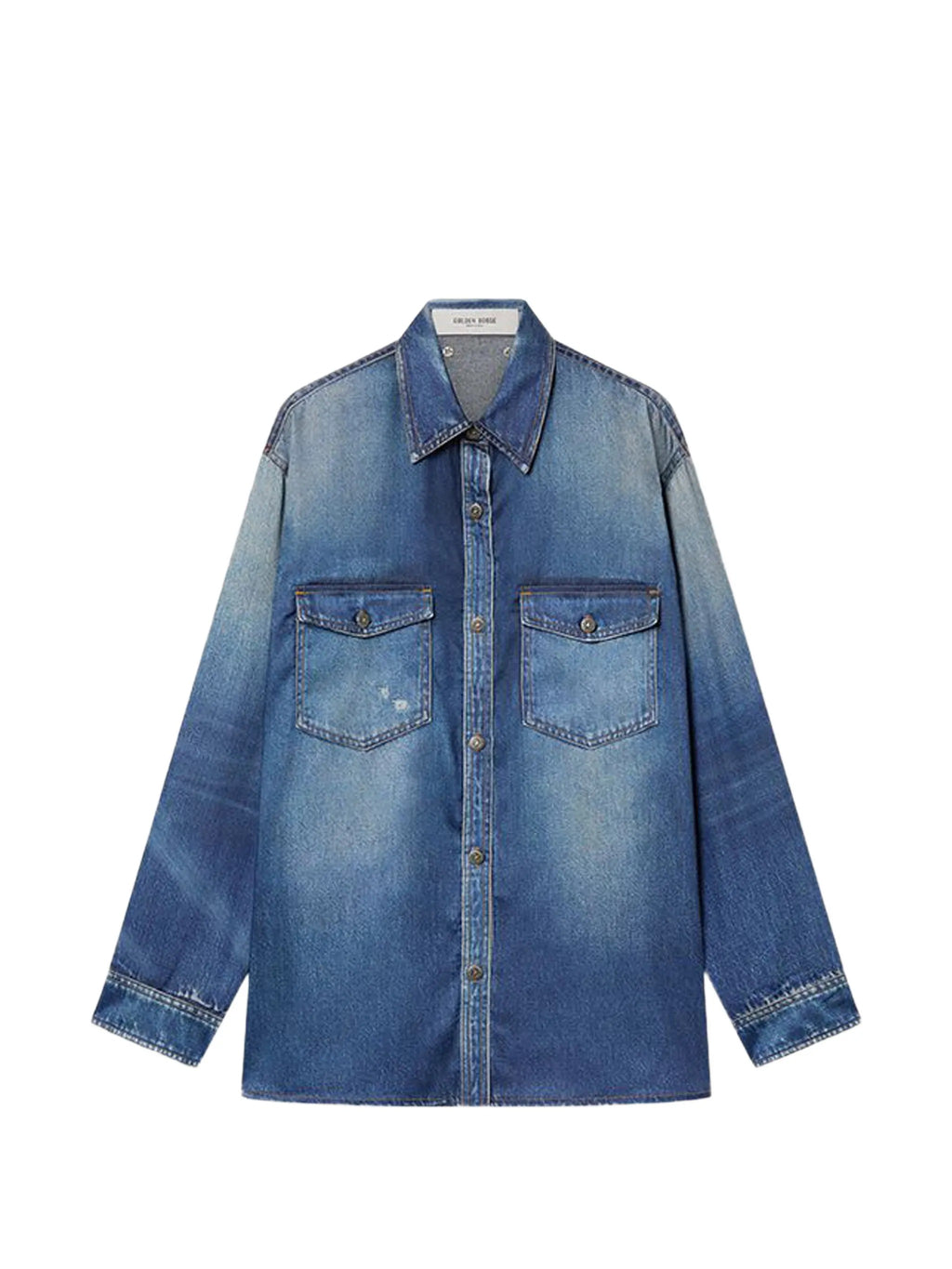 JOURNEY W`S PATTY OVER SHIRT ARCHIVE DENIME PRINT