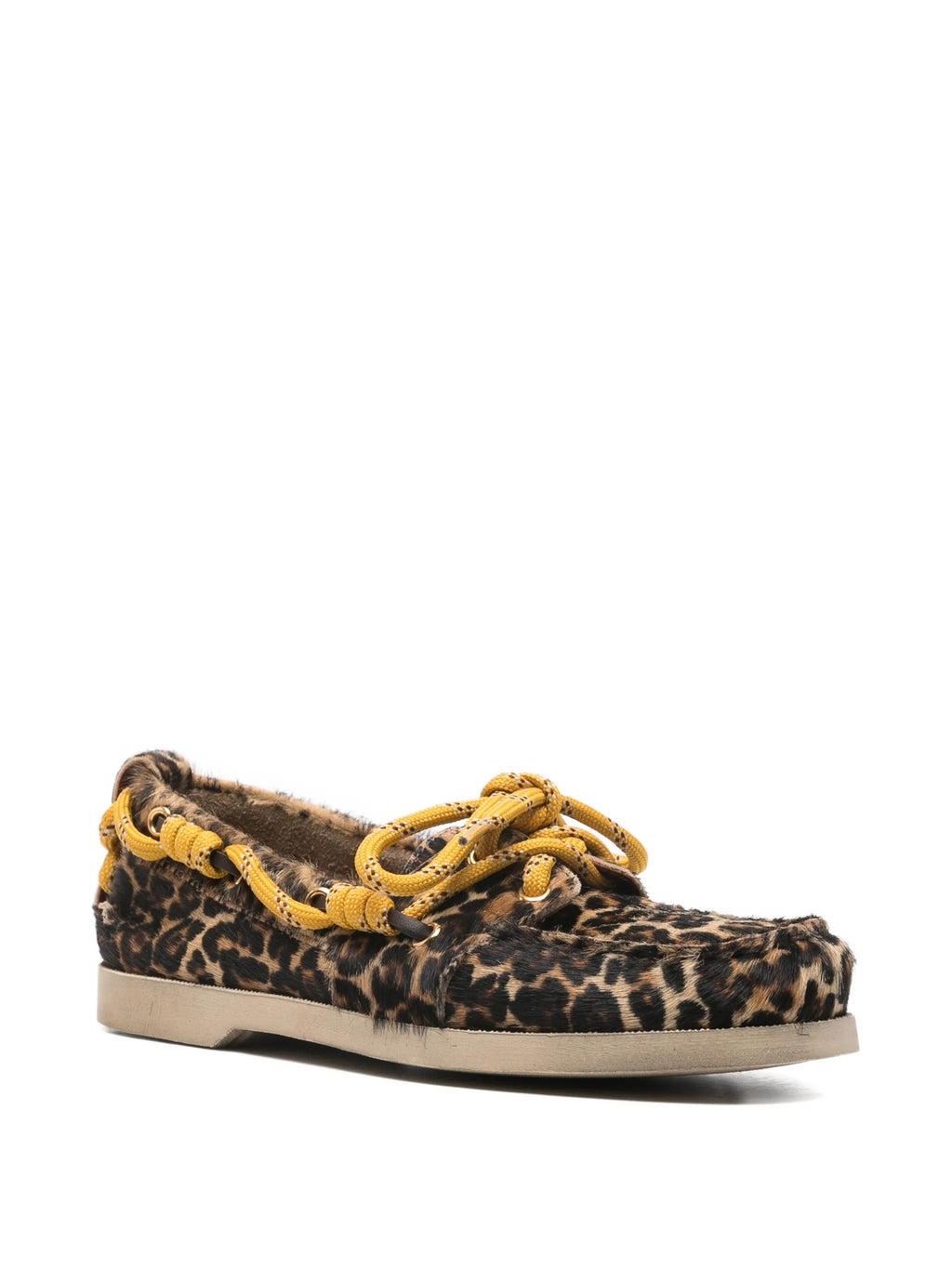 BOAT MOCASSIN HORSY LEOPARD UPPER WITH ACCESSORIES AND DECORATIVE LACES