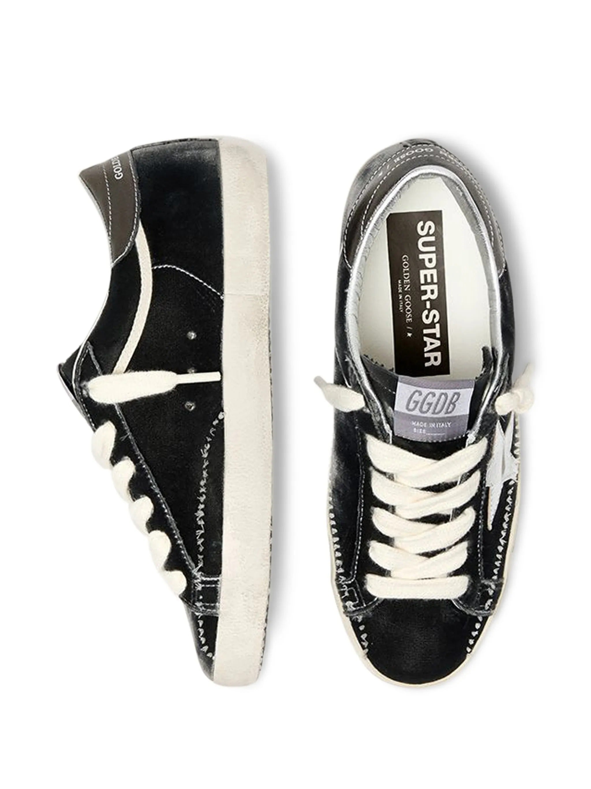 SUPER STAR VELVET UPPER LAMINATED STAR AND HEEL