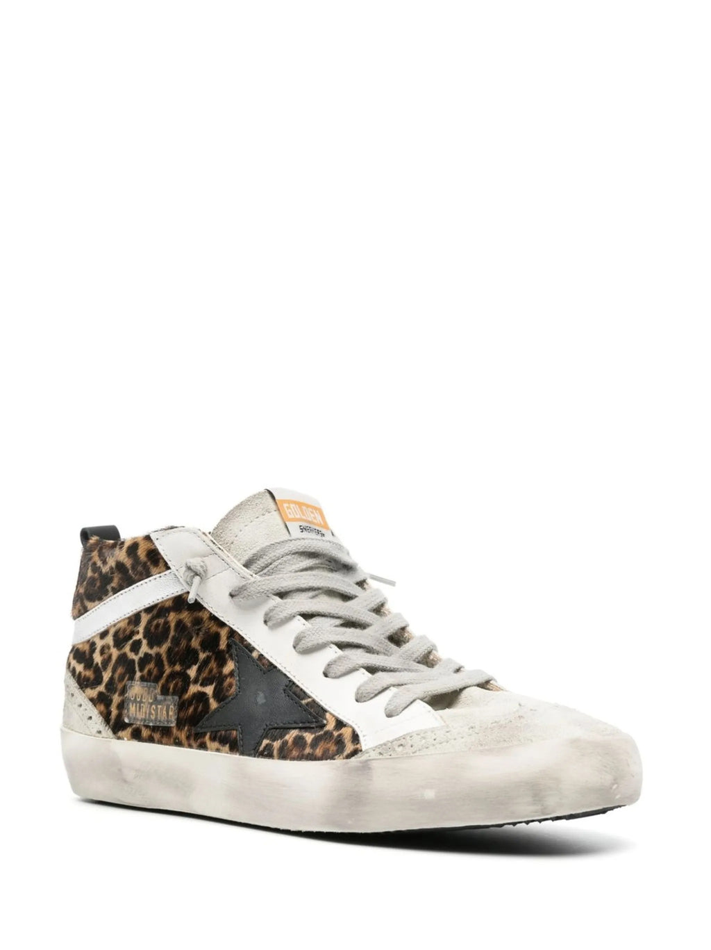 MID STAR HORSY UPPER SUEDE TOE AND SPUR LEATHER STAR AND HEEL LAMINATED WAVE